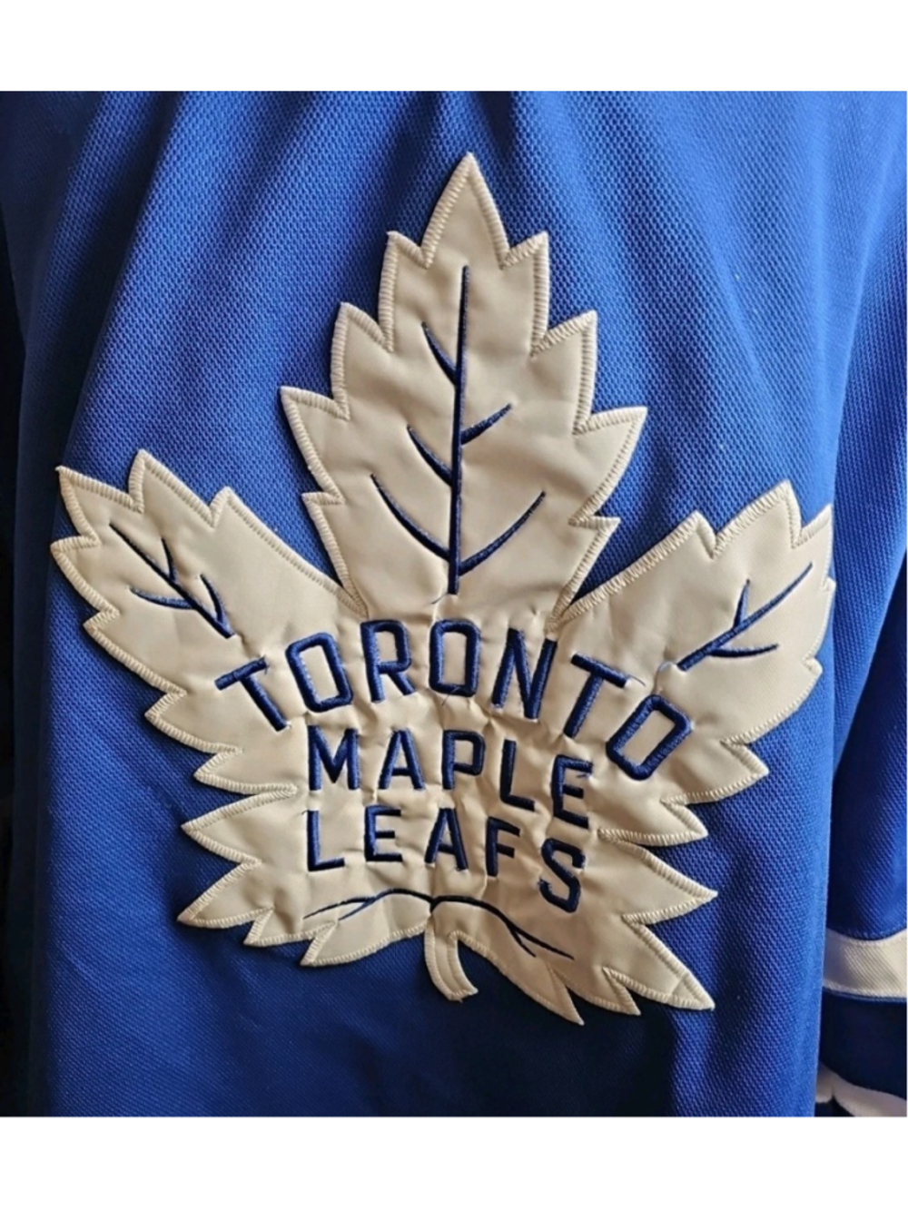 Auston Matthews Toronto Maple Leafs Adidas Home Blue Jersey Size 56 Fight Strap - Picture 2 of 14